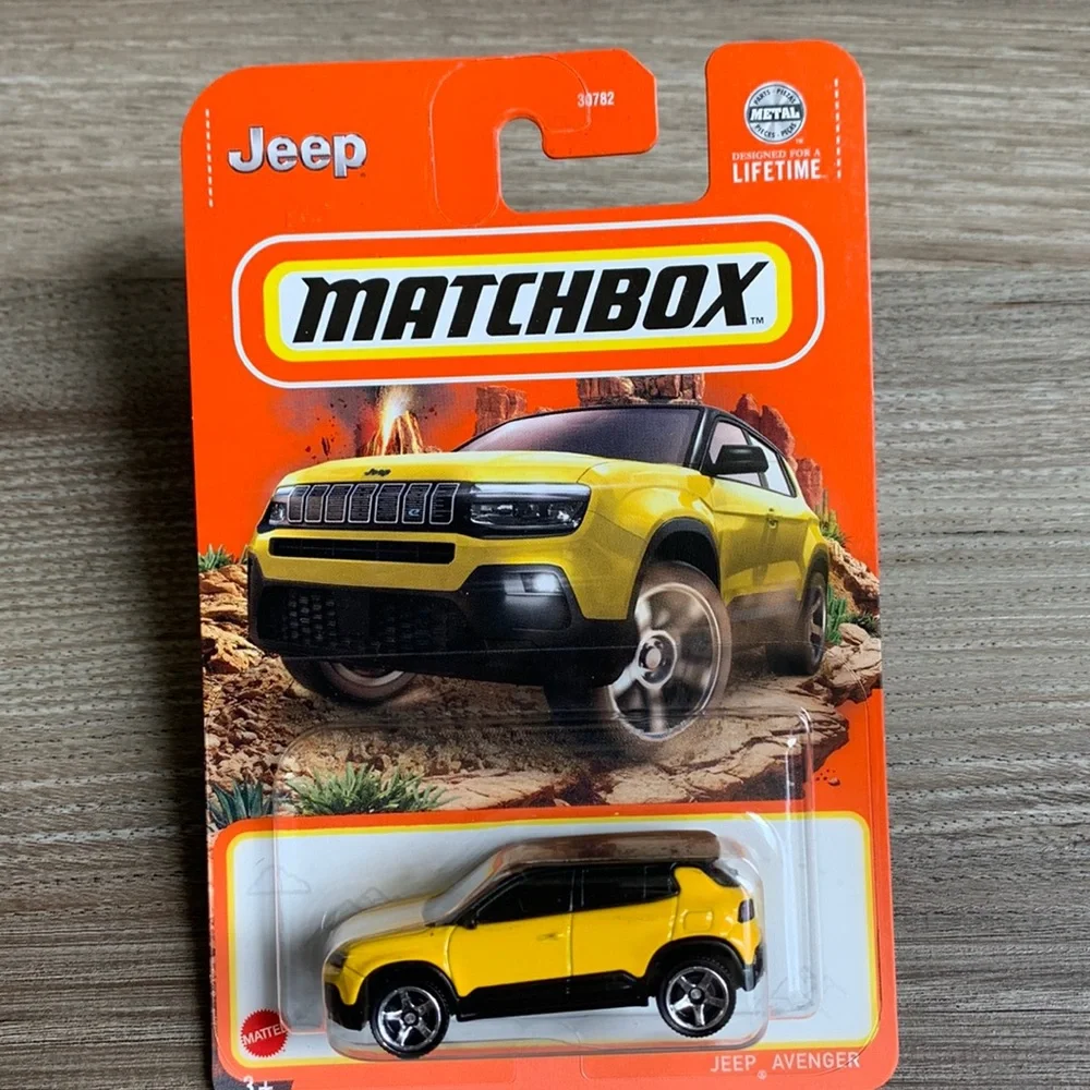 Jeep Avenger SUV Car Truck Matchbox MB1350 Yellow New 2023 Model MB MBX Off Road